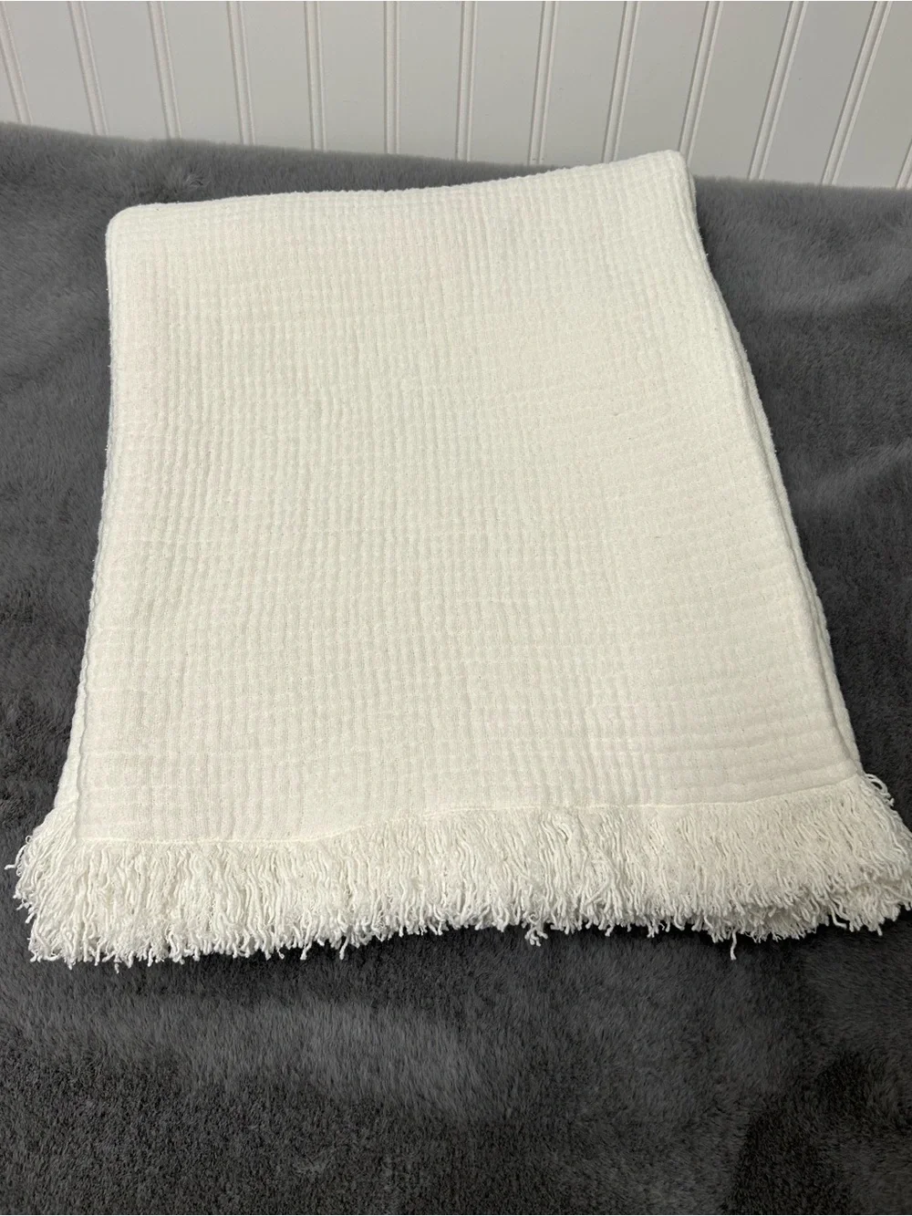 Pottery Barn cloud gauze throw